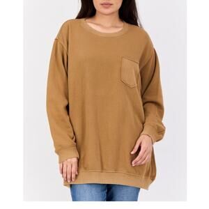 Aerie Gold Oversized Crewneck Sweatshirt